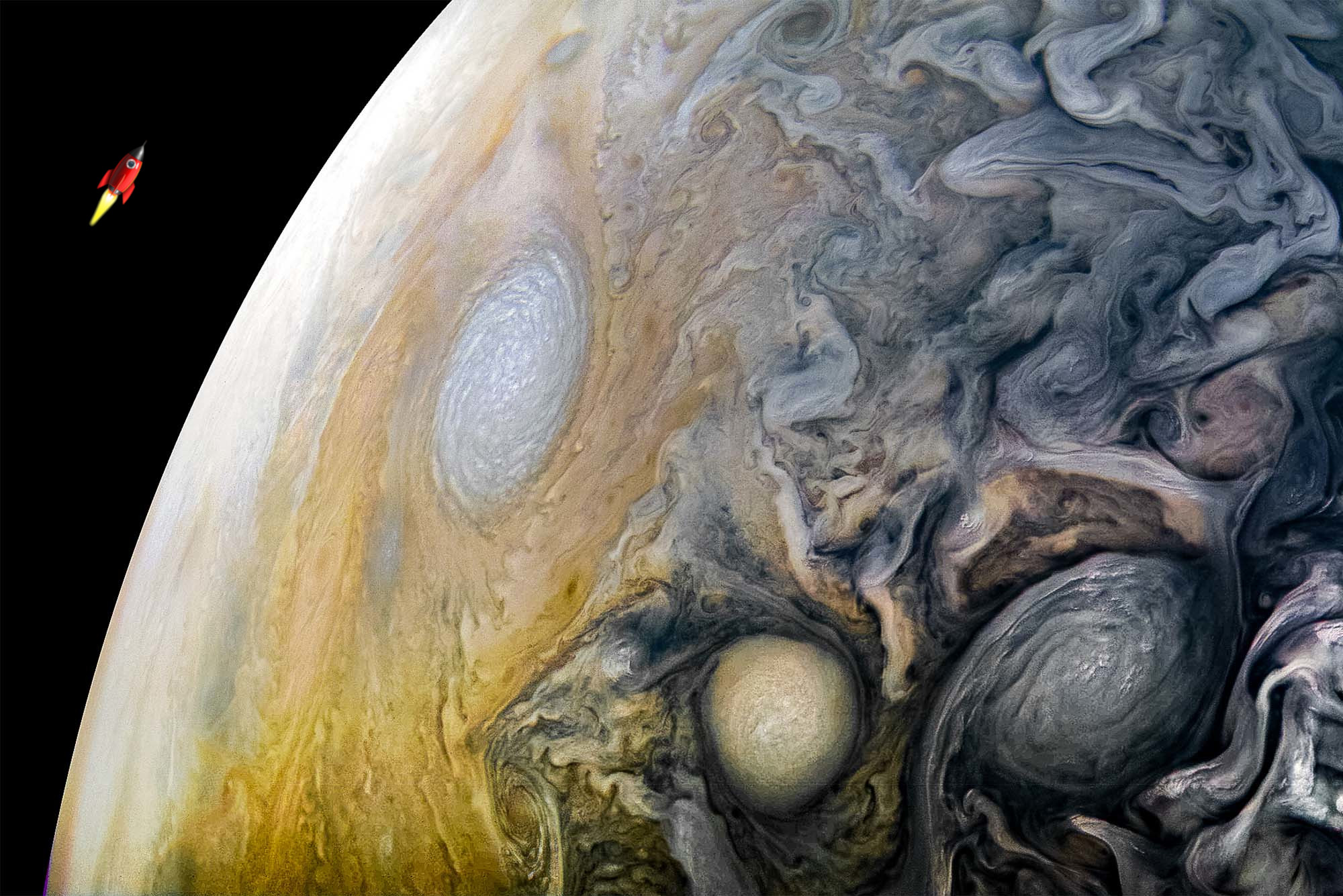 The surface of jupiter